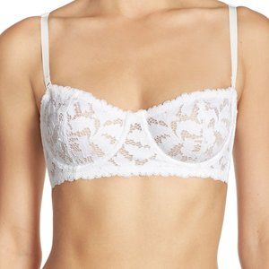 Free People White Lace Bra